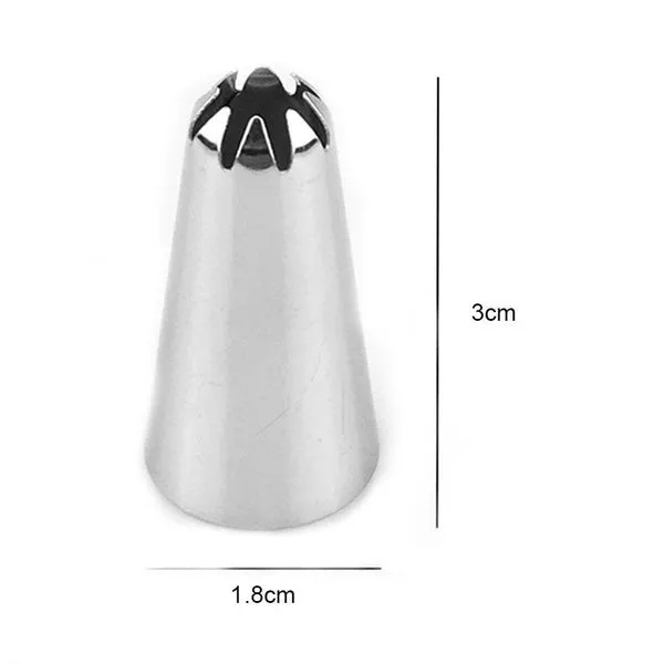 4641 Cake Decorating Stainless Steel Nozzle (12pcs)