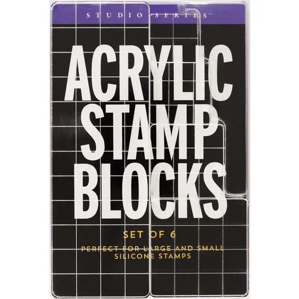 Acrylic Stamp Blocks - Set of 6