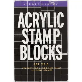 Acrylic Stamp Blocks - Set of 6