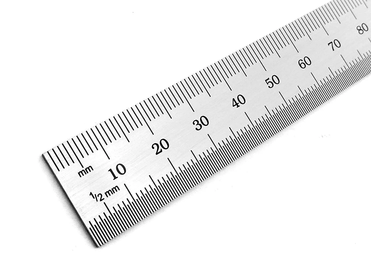 Benchmark Tools™ Rigid 150mm (6") English/Metric Brushed Steel Machinist Rulers