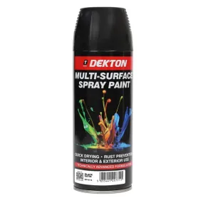 DEKTON 400ml Spray Paint Black Satin