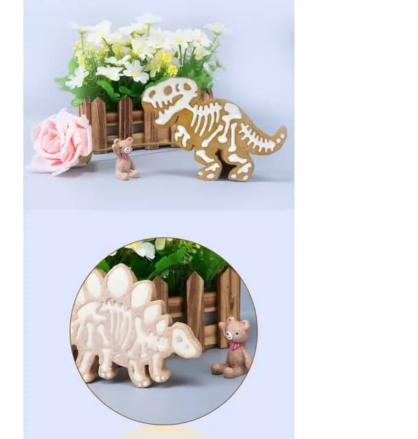 Dinosaur Biscuit Mould Sugar Craft Embossing Mold 3D Dessert Baking Mold Fondant Decoration Tool