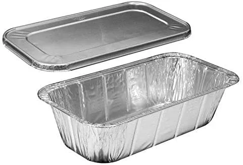 Disposable Aluminum 5lb Rectangular Loaf Pans: Ideal for Baking