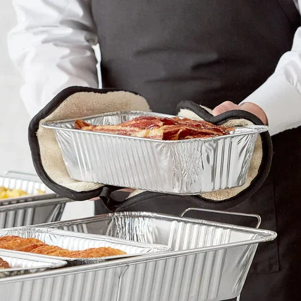 Disposable Aluminum 5lb Rectangular Loaf Pans: Ideal for Baking