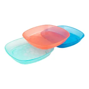 Feeding & Weaning Toddler Plates Multicolor (3-Pack)