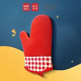 MINISO Silicone Heat-resistant Oven Mitt, Red