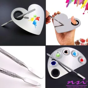 Mixing Palette Stainless Steel For Nail Art Colours   Mixing Tool