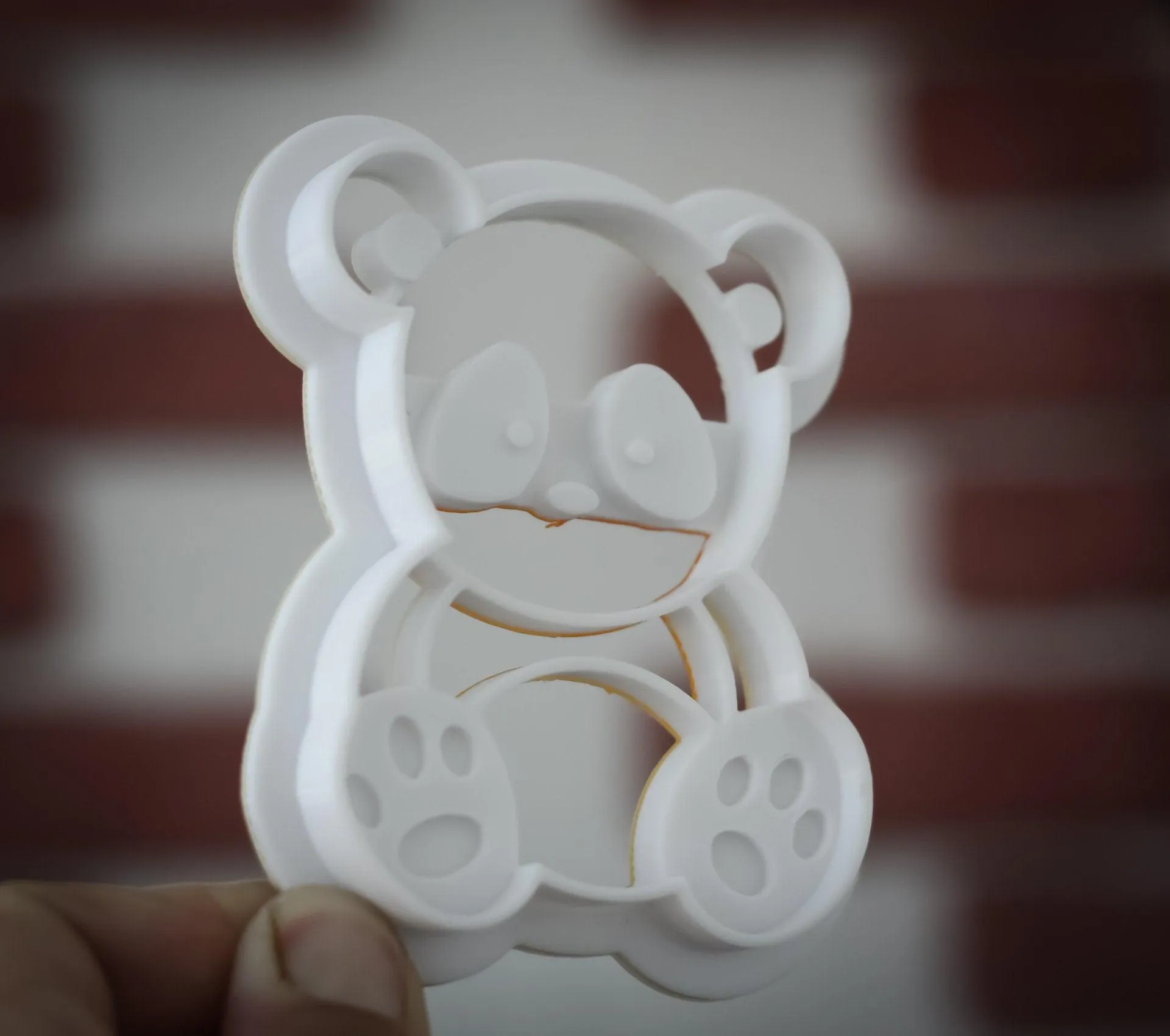 Panda cookie cutter | animal cookie stamp | cute bear 3d cookie cutter