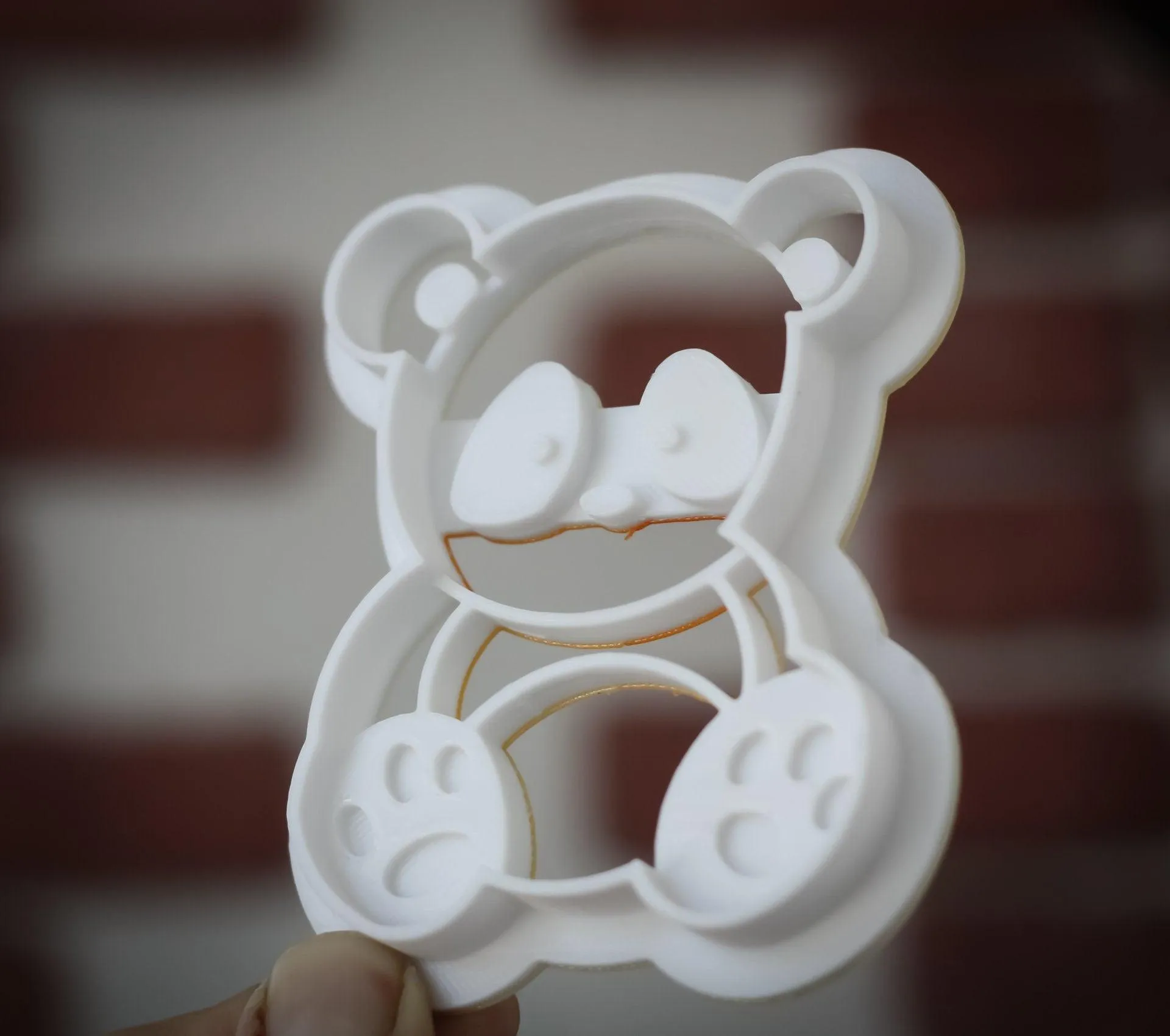 Panda cookie cutter | animal cookie stamp | cute bear 3d cookie cutter