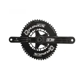 Rotor 3D   cranks with INpower power meter   NoQ 52/36 round chainrings