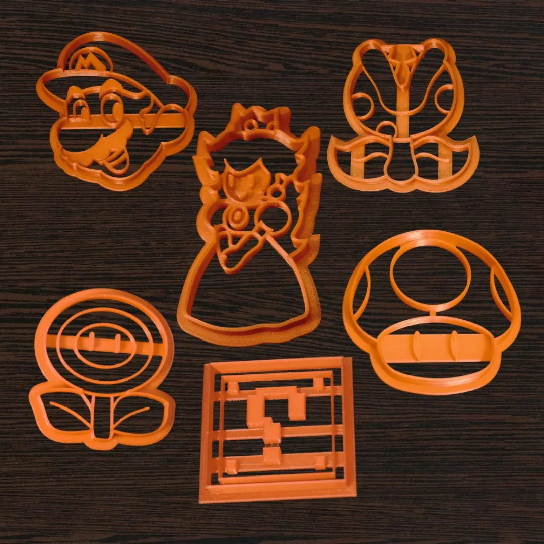 Super Mario Cookie Cutters set | Super mario Birthday Party | Video Game Cookie Cutters