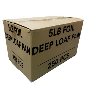 *WHOLESALE* Aluminum 5lb Rectangular Loaf Pans: Ideal for Baking | 250 PCS/Case